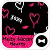 ハート壁紙 Melty Glitter Heart