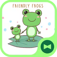 Скачать Friendly Frogs Тема+HOME APK