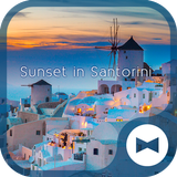 Sunset in Santorini +HOME icône
