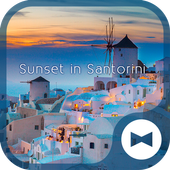 Android 用の 風景壁紙アイコン サントリーニ島の夕暮れ 無料 Apk をダウンロード