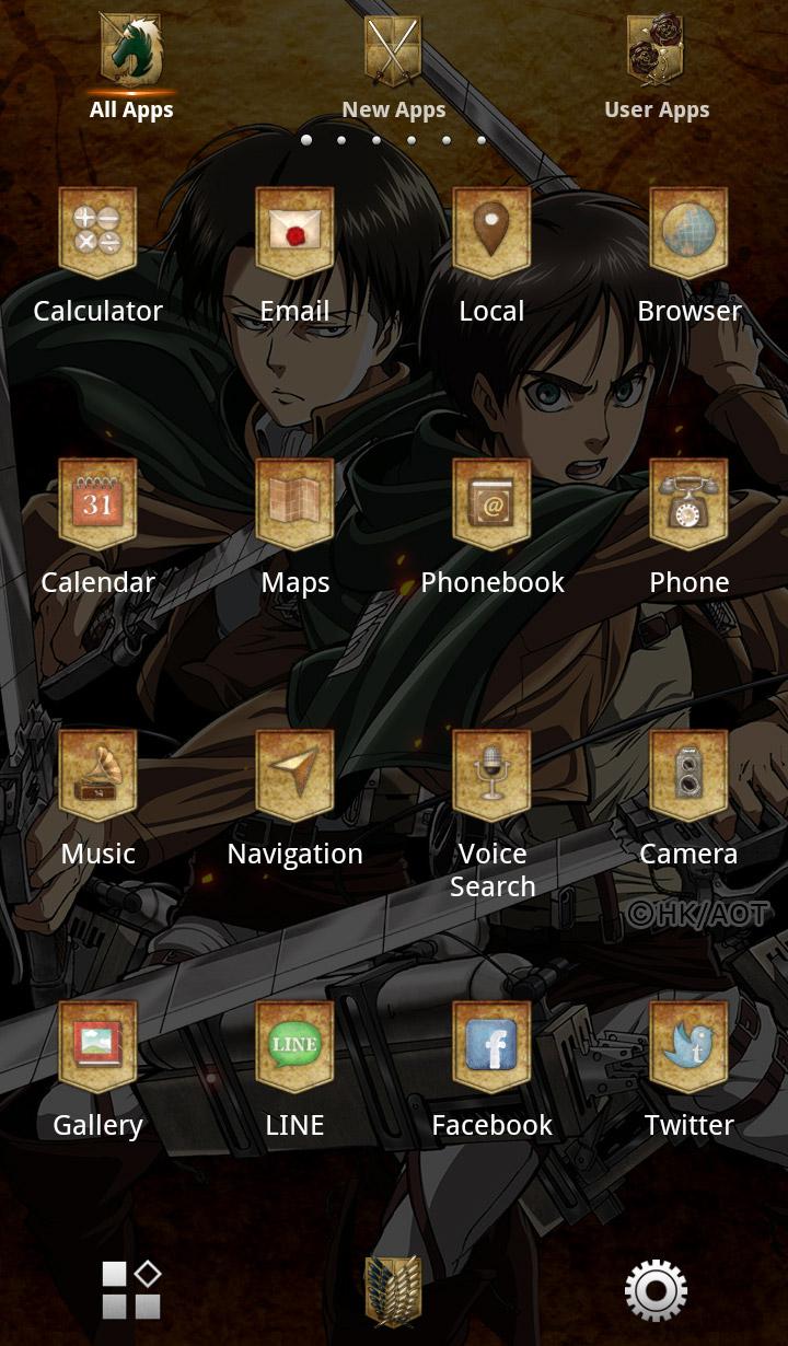 無料で 進撃の巨人無料テーマ 壁紙 アイコンきせかえ アプリの最新版 Apk1 0 1をダウンロードー Android用 進撃の巨人無料テーマ 壁紙 アイコンきせかえ Apk の最新バージョンをダウンロード Apkfab Com Jp