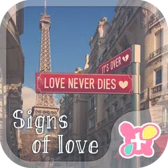 Paris wallpaper Signs of Love APK download