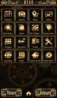 Steampunk Tema +HOME captura de pantalla 1