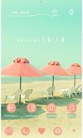 Summer Wallpaper-Retro Beach- Affiche