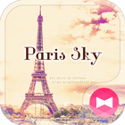 Eiffel Tower Theme-Paris sky- biểu tượng