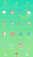 Pastel Green Sky Theme اسکرین شاٹ 2