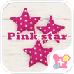 星の壁紙-Pink star-