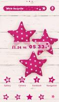 Pink Stars wallpaper-poster