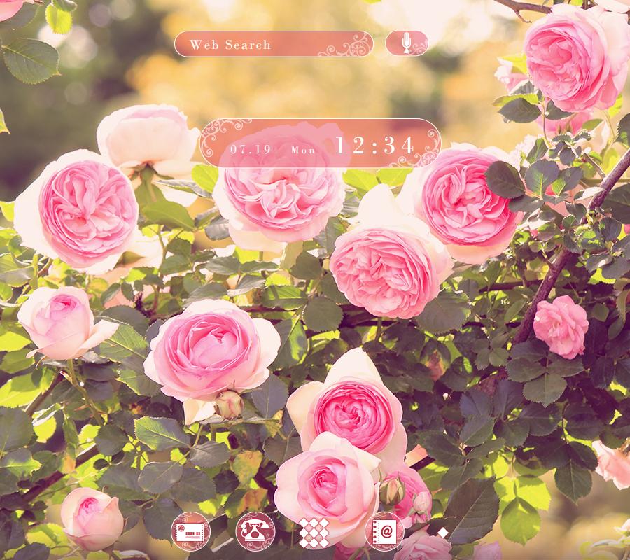 Android 用の 花壁紙アイコン ピンクローズ ガーデン 無料 Apk をダウンロード