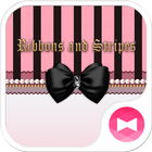 Cute Theme Ribbons and Stripes icône