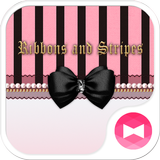 Cute Theme Ribbons and Stripes आइकन