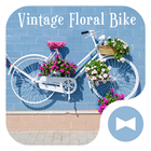 Vintage Floral Bike ikona