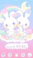 Cute Dreamy Rabbit पोस्टर