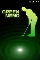 Golf Green Memo الملصق