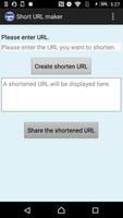 Short URL maker Affiche