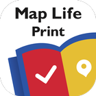 Map Life Print أيقونة