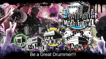 DRUM STAR-tambours jeu- Affiche