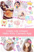 Hello Kitty Collage 有可爱的贴纸和照片 海报