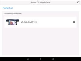 برنامه‌نما Roland DG Mobile Panel عکس از صفحه