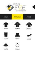 Clothing Size Conversion Plakat