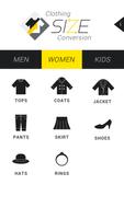Clothing Size Conversion poster