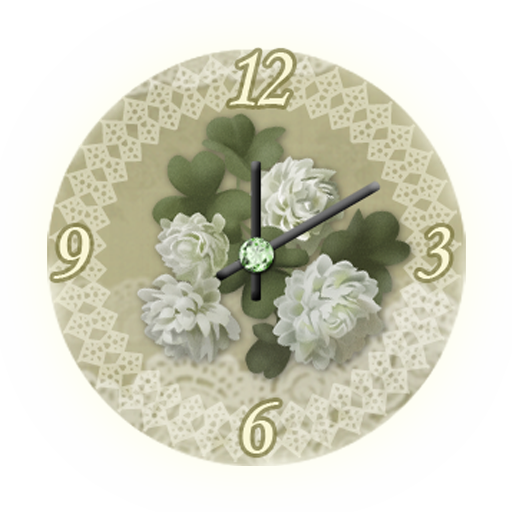 クローバーアナログ時計ウィジェット