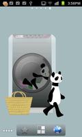 Panda washing Live Wallpaper 스크린샷 3