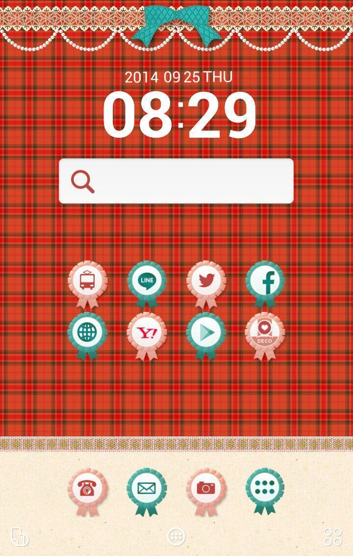 壁紙 きせかえ無料 リボンタータンチェック Buzzhome Para Android Apk Baixar