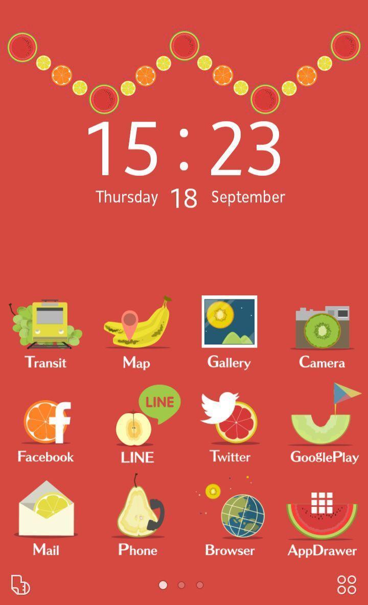 かわいいフルーツアイコン 壁紙きせかえ無料 Buzzhome Cho Android Tải Về Apk