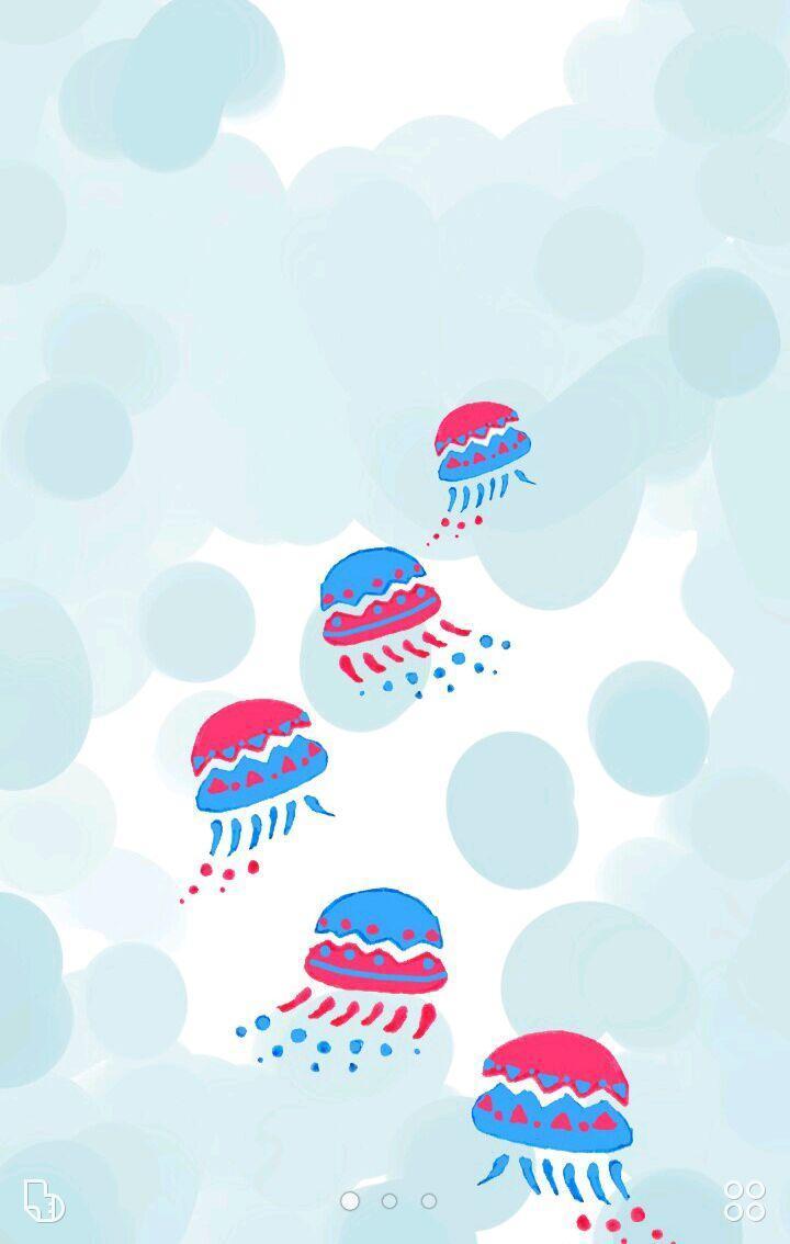 かわいいクラゲたち 壁紙画像 無料きせかえ Buzzhome For Android Apk Download