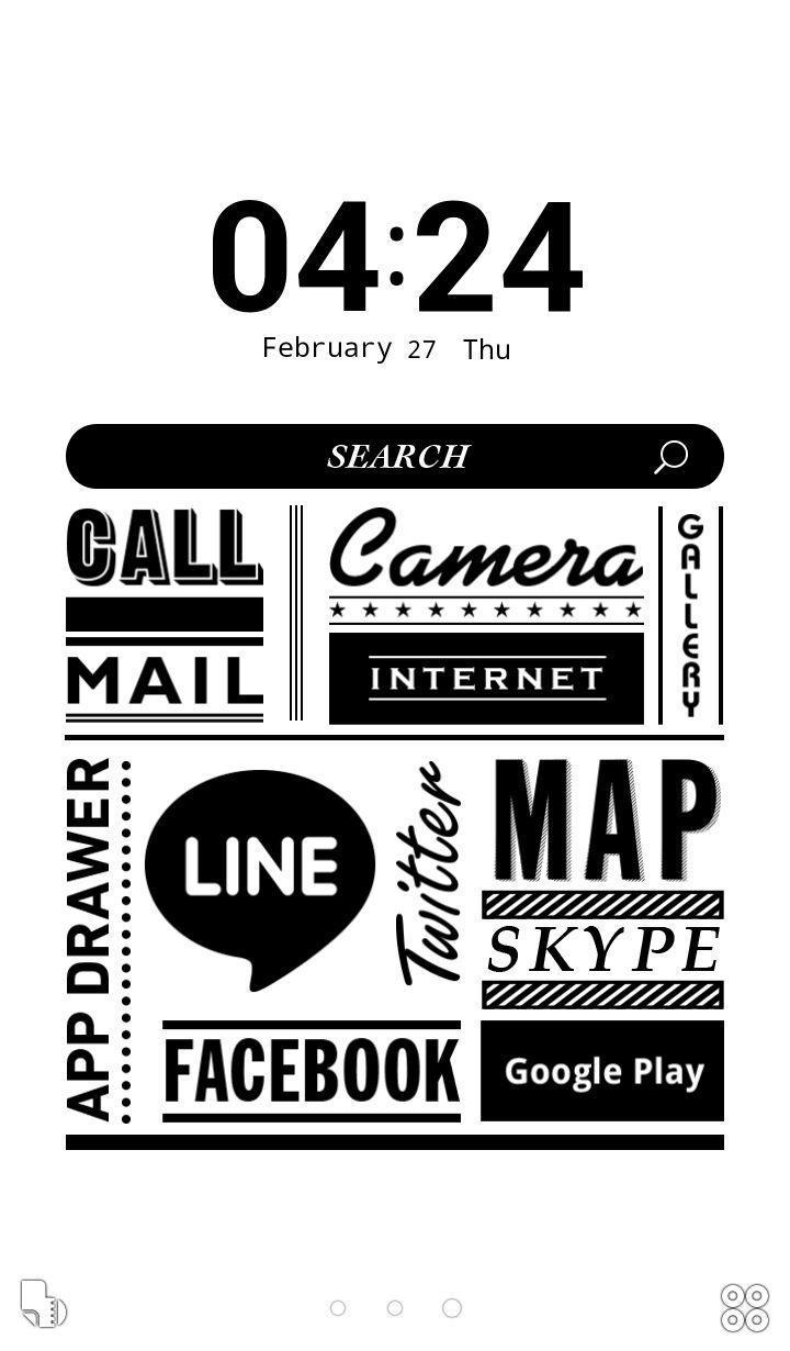 Android 用の 壁紙画像 きせかえ無料 モノトーンタイポ Buzzhome Apk をダウンロード