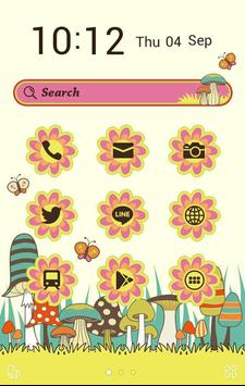 壁紙画像きせかえ無料 レトロおしゃれキノコ Buzzhome For Android Apk Download