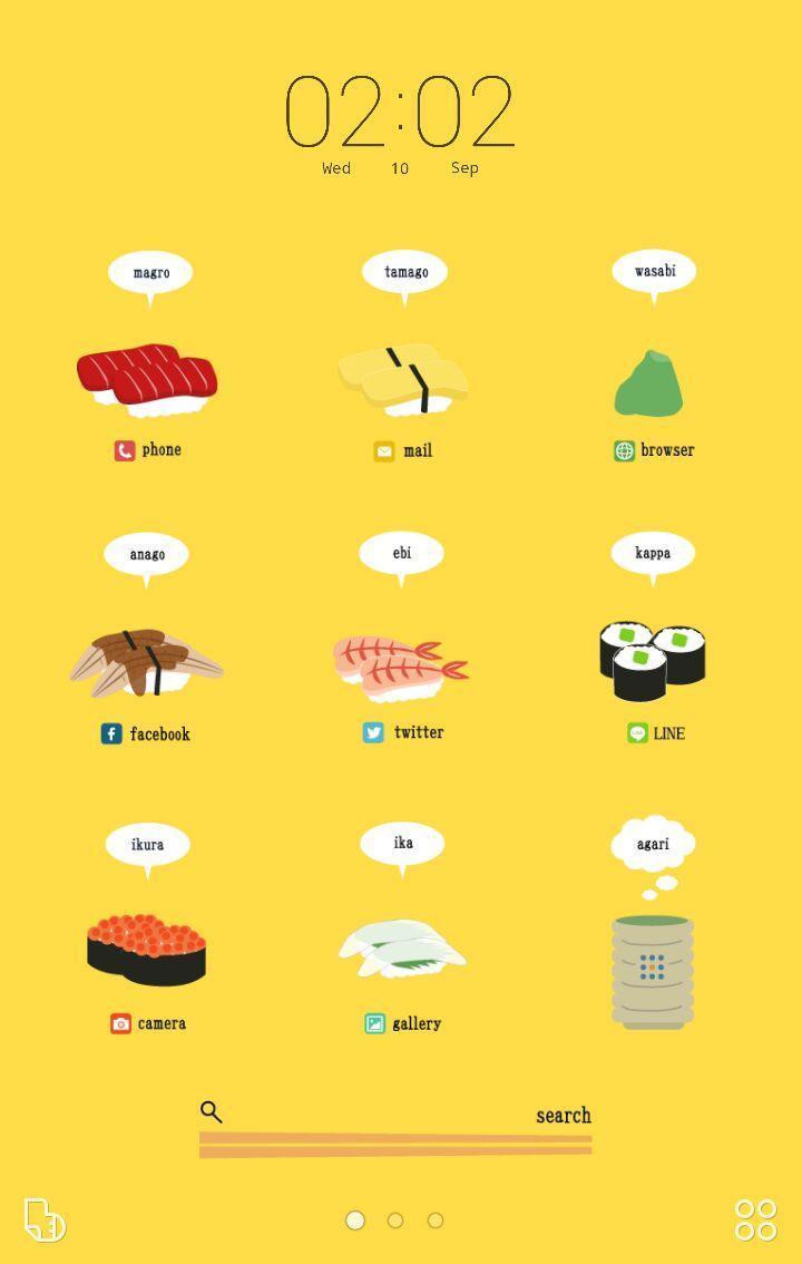 かわいいお寿司 壁紙画像 無料きせかえ Buzzhome安卓下载 安卓版apk 免费下载