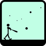 Batting stick [Baseball game] Zeichen