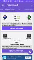 CricScore - Live cricket score capture d'écran 3