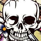 a1-flowered SKULL icon