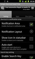 برنامه‌نما Simple Shortcut Panel Free عکس از صفحه