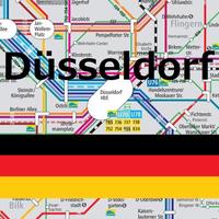 Dusseldorf Subway/Metro/Train Map デュッセルドルフ電車路線図無料 imagem de tela 1