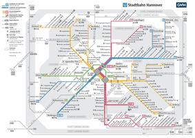 Hannover Subway/Metro/Train Offline Map ハノーバー電車路線図 capture d'écran 1