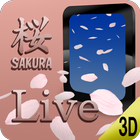 Sakura 3D Live Wallpaper【free】 icône