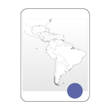 Blank Map, Latin America icône