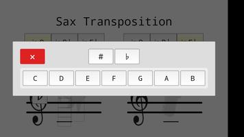 Transposition Sax capture d'écran 1