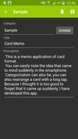 Card Memo captura de pantalla 1