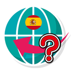 Spanish word pop-up quiz icon