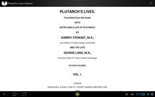 Plutarch's Lives Volume 1 스크린샷 1