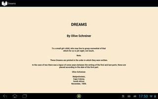 Dreams by Olive Schreiner capture d'écran 2