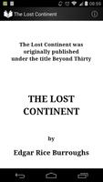 The Lost Continent by Edgar Rice Burroughs โปสเตอร์