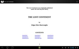 برنامه‌نما The Lost Continent by Edgar Rice Burroughs عکس از صفحه