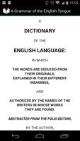 Dictionary of English Language Affiche