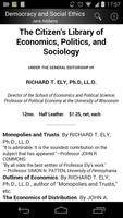 Democracy and Social Ethics โปสเตอร์